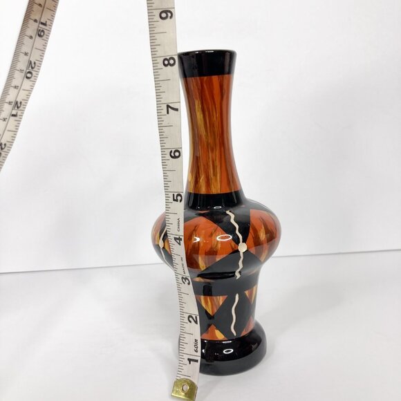 Vintage Tipi Pottery AZ Southwestern Vase Arizona Glazed Earth Tones Signed - Picture 10 of 10